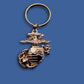 MILITARY MARINE CORPS EGA METAL KEYCHAIN RING USMC INSIGNIA NEW