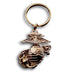 MILITARY MARINE CORPS EGA METAL KEYCHAIN RING USMC INSIGNIA NEW