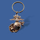 MILITARY MARINE CORPS EGA METAL KEYCHAIN RING USMC INSIGNIA NEW