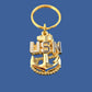 MILITARY NAVY METAL KEY CHAIN RING U.S NAVY CPO INSIGNIA CHIEF PETTY OFFICER NEW