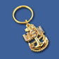 MILITARY NAVY METAL KEY CHAIN RING U.S NAVY CPO INSIGNIA CHIEF PETTY OFFICER NEW