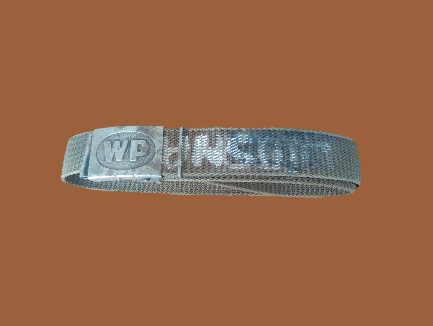 GENUINE POLISH MILITARY ARMY COMBAT PISTOL BELT AND BUCKLE