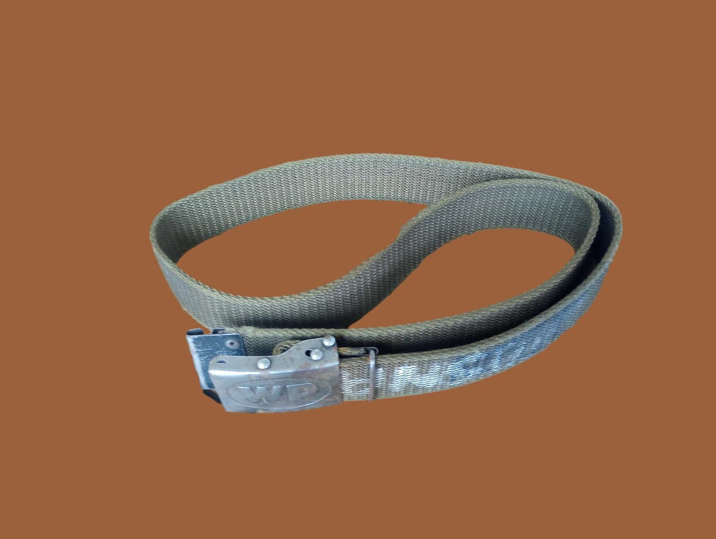 GENUINE POLISH MILITARY ARMY COMBAT PISTOL BELT AND BUCKLE