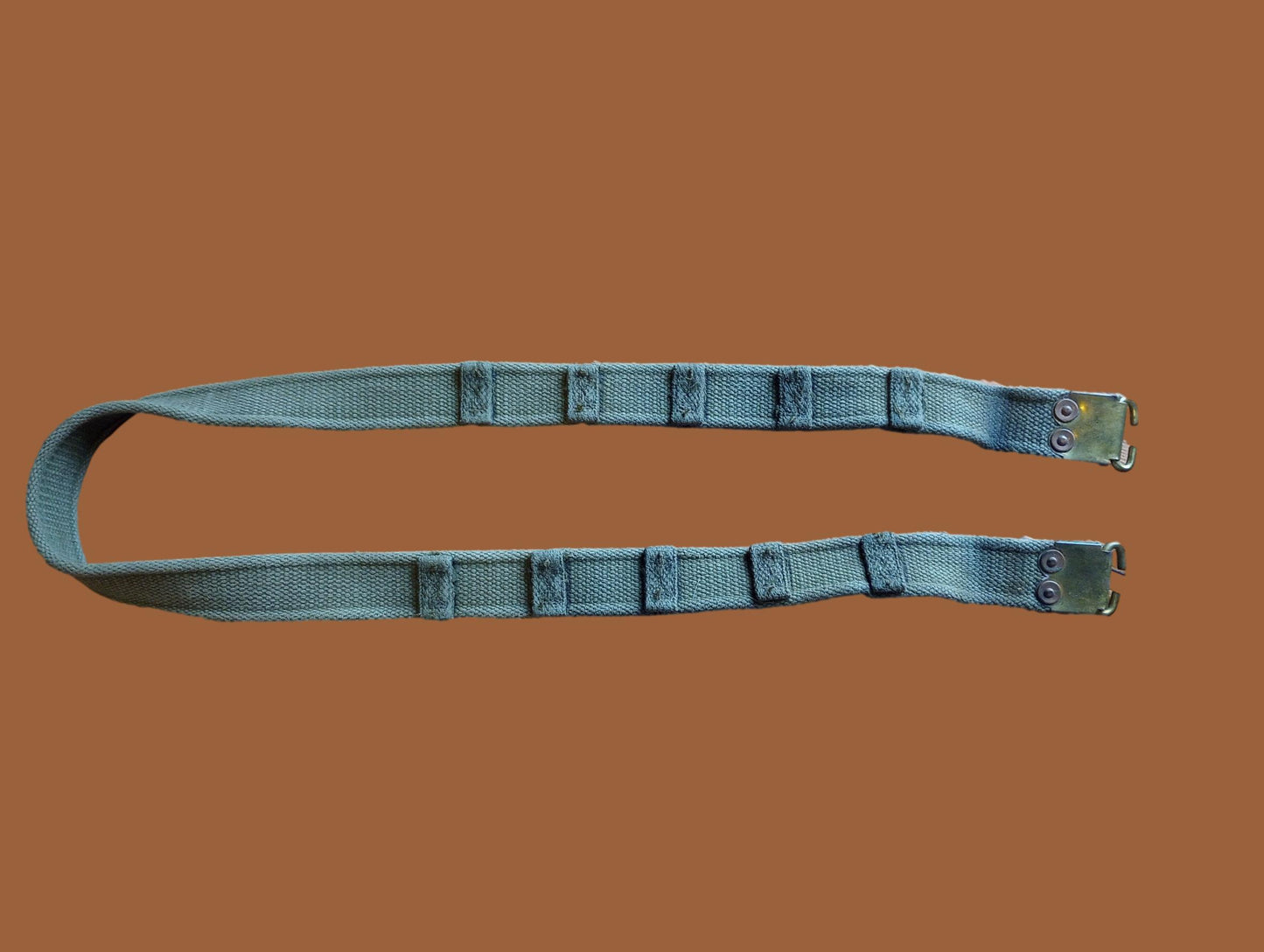 WWII BRITISH MILITARY ENFIELD KHAKI RIFLE SLING P-37 FN BELGIAN FAL 49 ORIGINAL