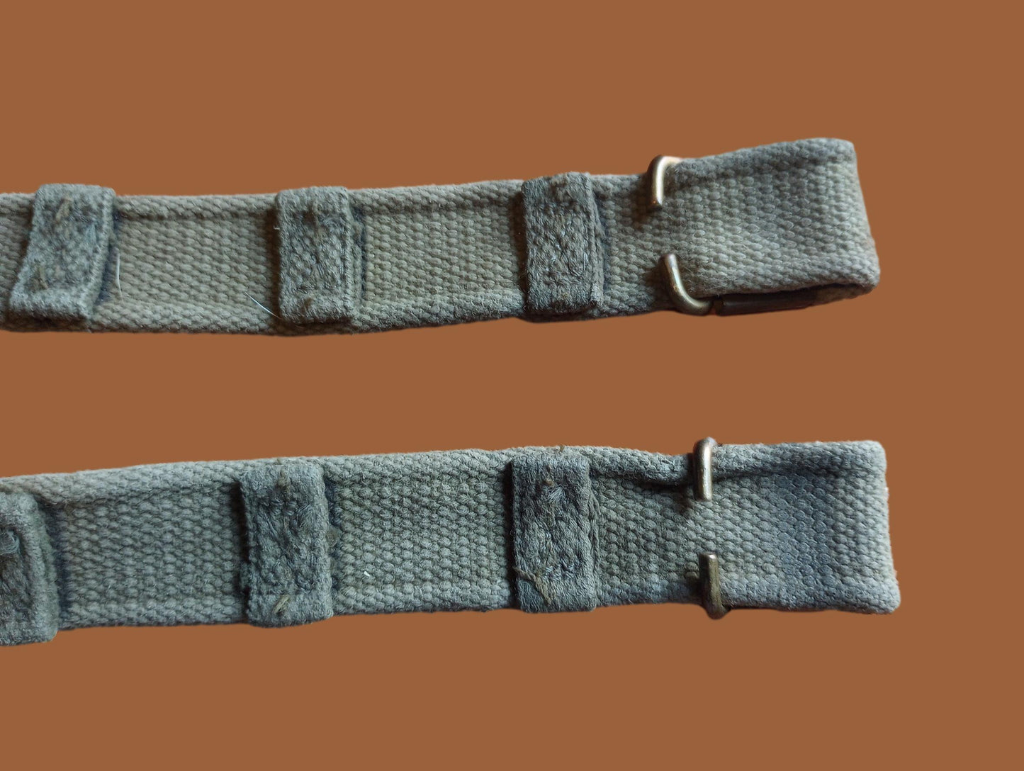 WWII BRITISH MILITARY ENFIELD KHAKI RIFLE SLING P-37 FN BELGIAN FAL 49 ORIGINAL