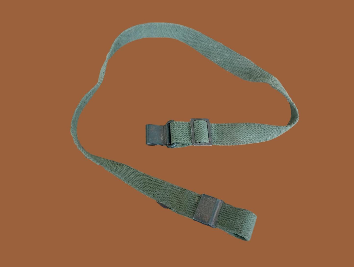 U.S MILITARY WWII OR POST WAR M-1 GARAND RIFLE SLING 1954 OD GREEN WEB
