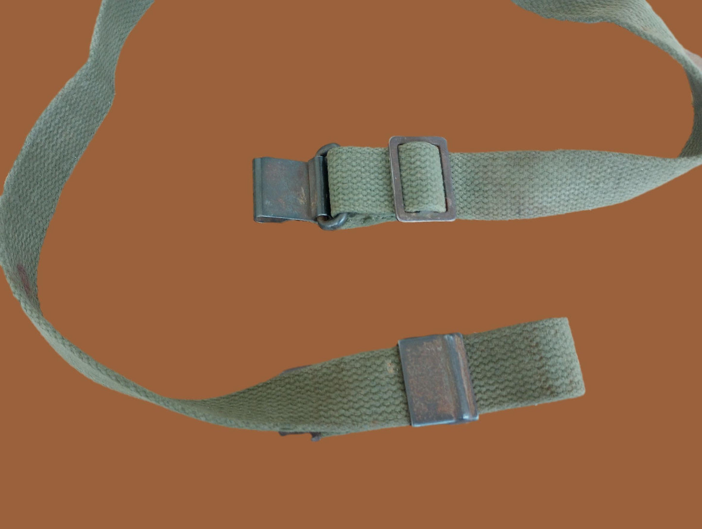 U.S MILITARY WWII OR POST WAR M-1 GARAND RIFLE SLING 1954 OD GREEN WEB