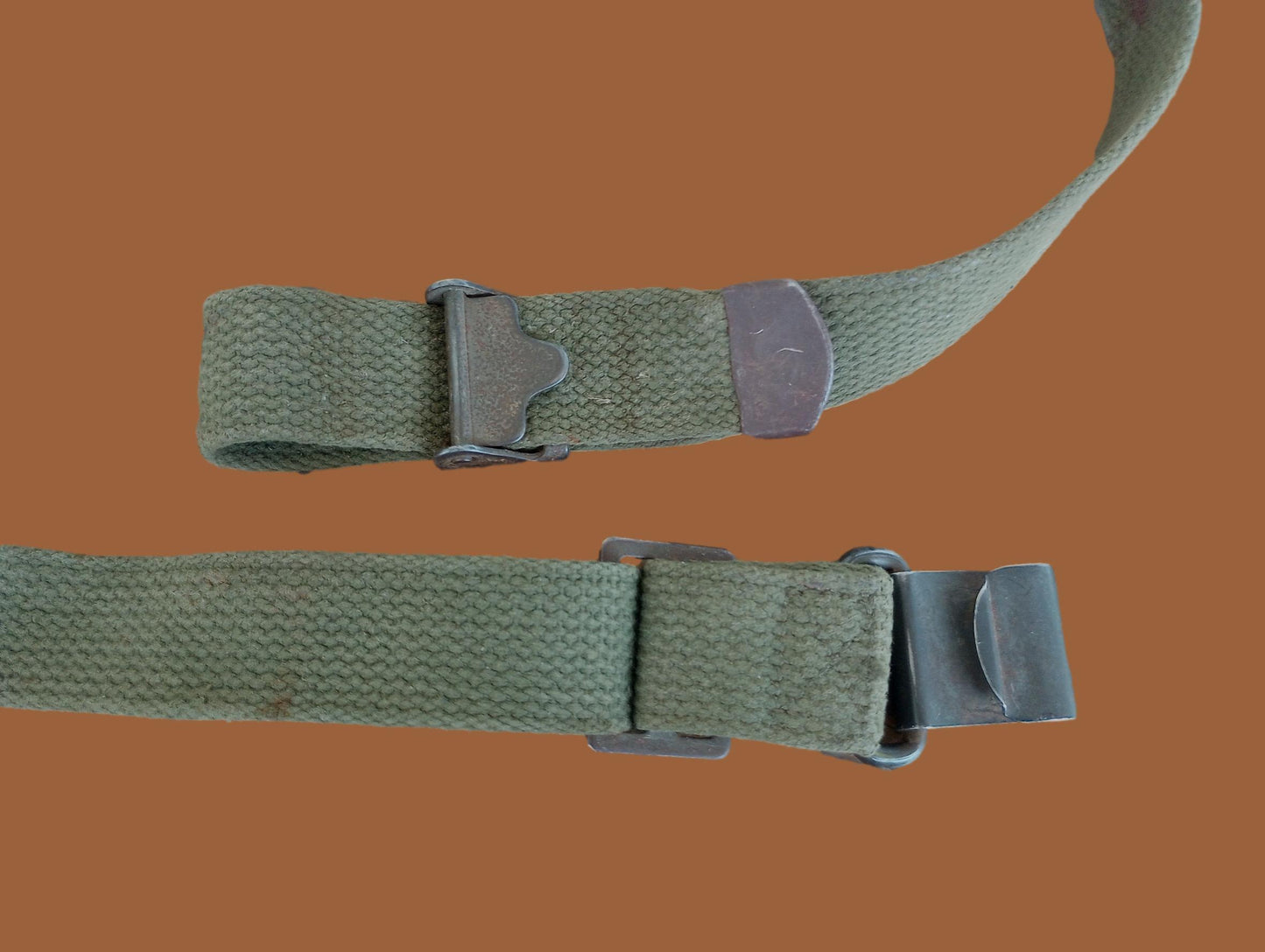 U.S MILITARY WWII OR POST WAR M-1 GARAND RIFLE SLING 1954 OD GREEN WEB
