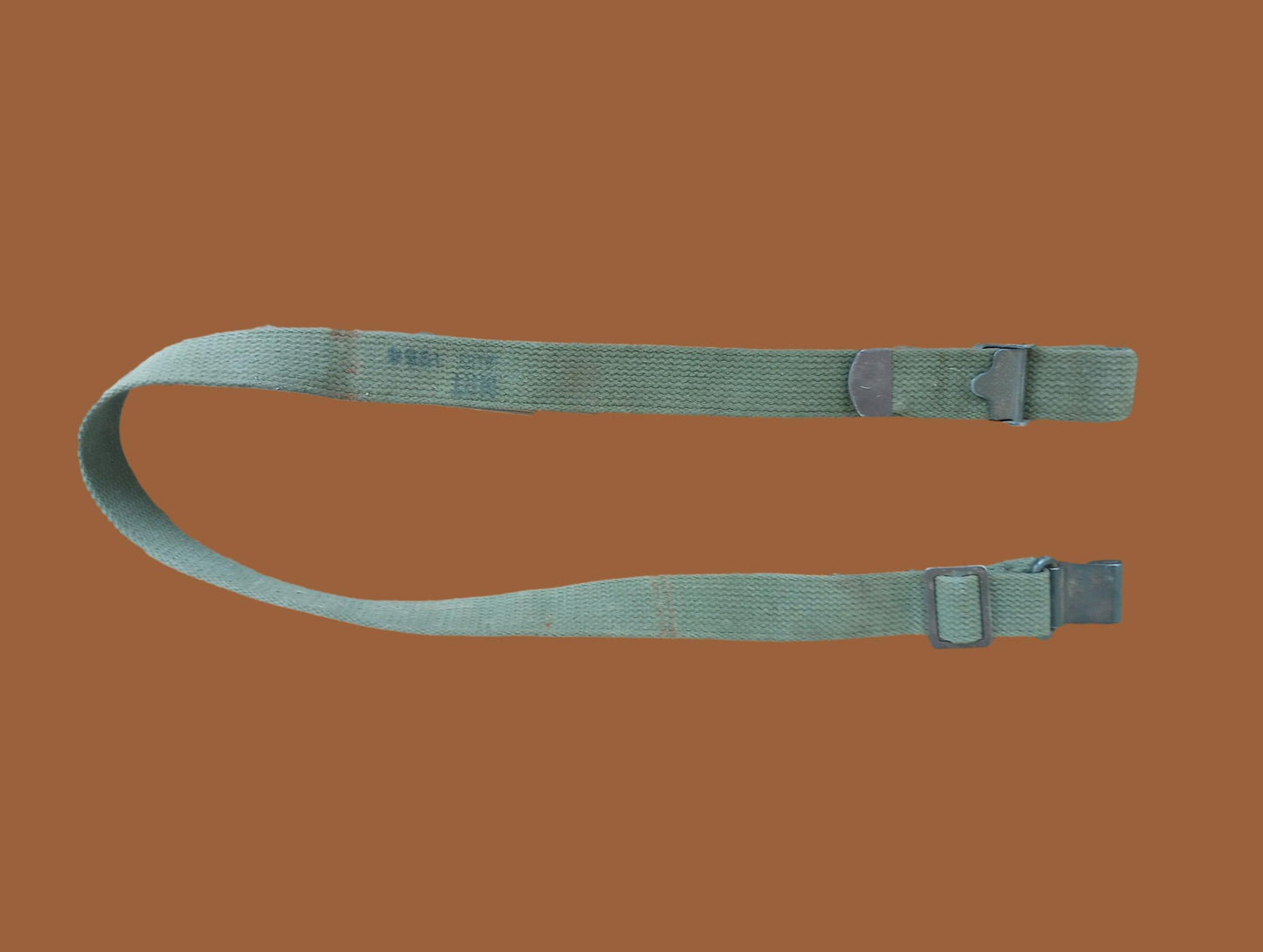 U.S MILITARY WWII OR POST WAR M-1 GARAND RIFLE SLING 1954 OD GREEN WEB