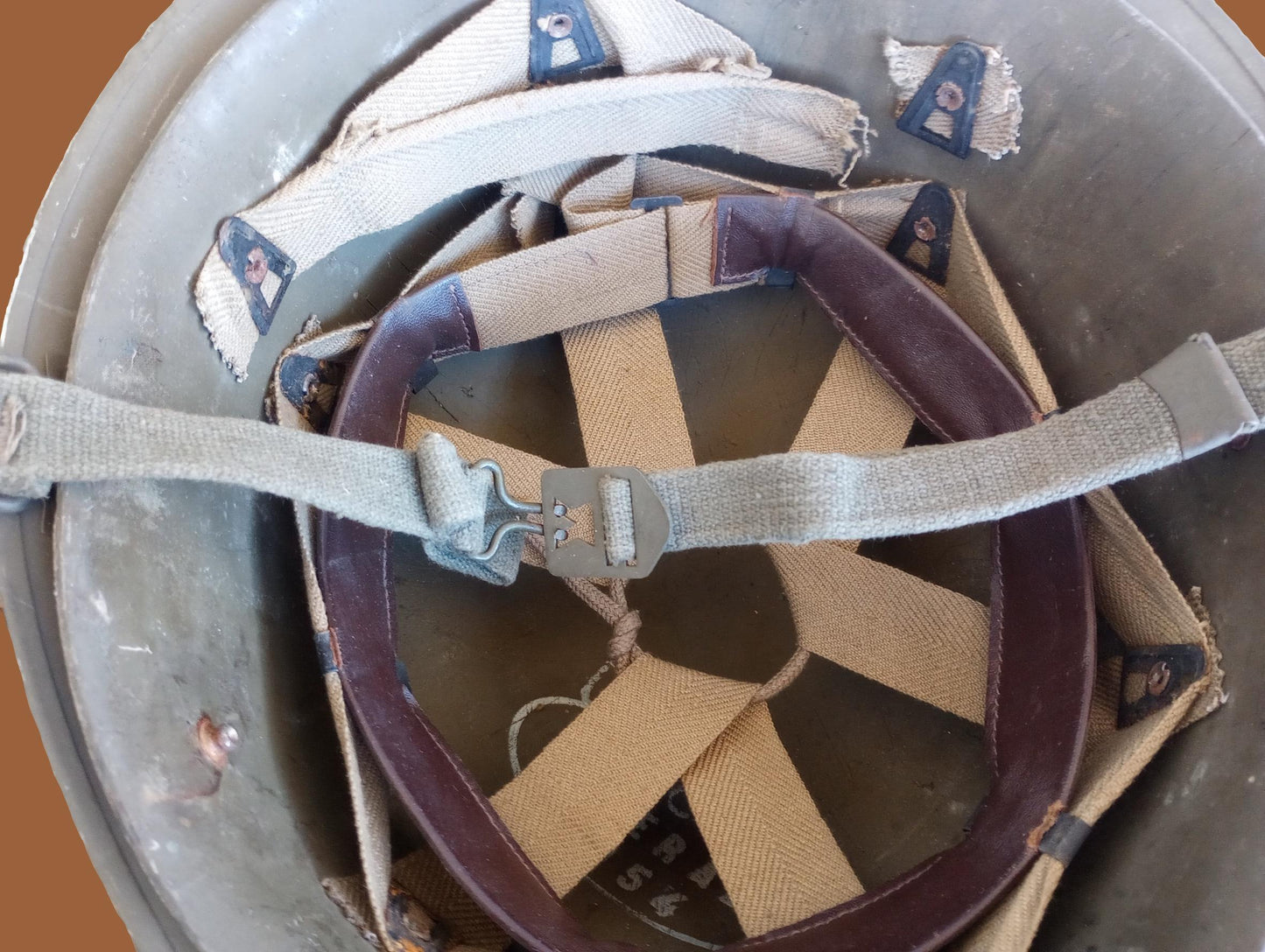 GENUINE FRENCH M-1951 HELMET, LINER & COVER INDOCHINA VIETNAM ERA M1 DESIGN