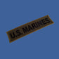 U.S Marines Uniform Tape Patch Name Tag Chest Breast Tab Embroidered Insignia