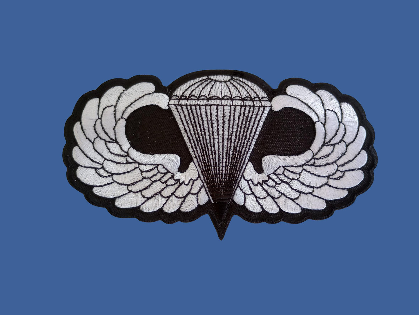 MILITARY ARMY AIRBORNE JUMP WINGS PATCH EMBROIDERED LARGE BACK PATCH 5.75" X 3"