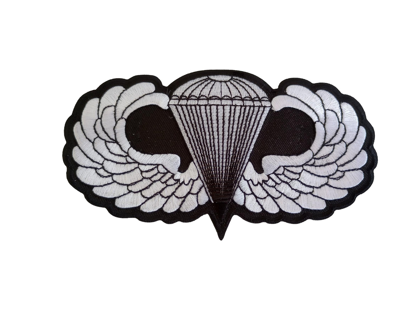 MILITARY ARMY AIRBORNE JUMP WINGS PATCH EMBROIDERED LARGE BACK PATCH 5.75" X 3"