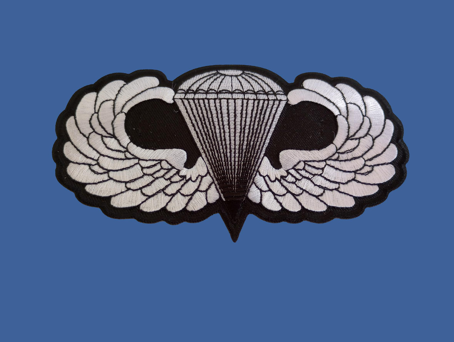 MILITARY ARMY AIRBORNE JUMP WINGS PATCH EMBROIDERED LARGE BACK PATCH 5.75" X 3"