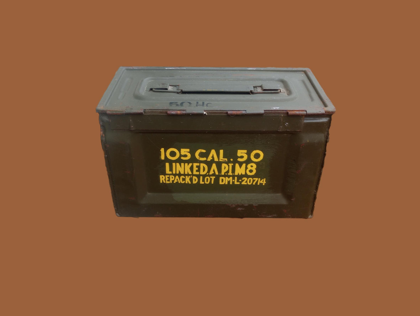 U.S MILITARY WWII 50 CAL AMMO CAN SIDE LOADER AMMUNITION CAN ARMY MARINE CORPS