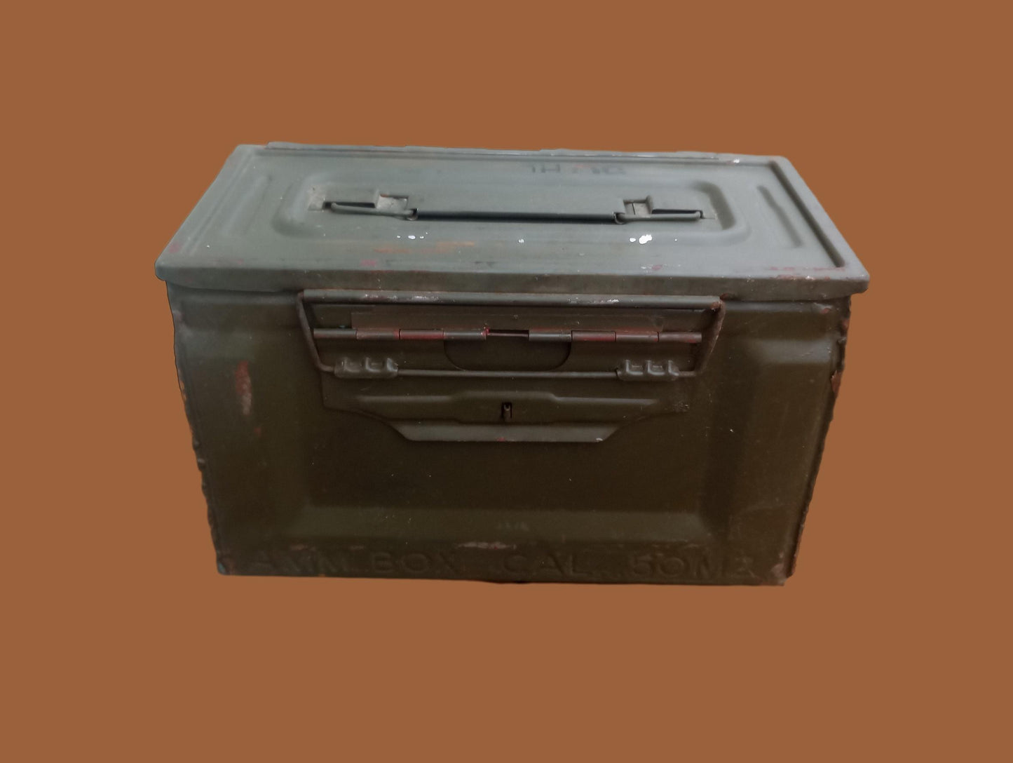 U.S MILITARY WWII 50 CAL AMMO CAN SIDE LOADER AMMUNITION CAN ARMY MARINE CORPS