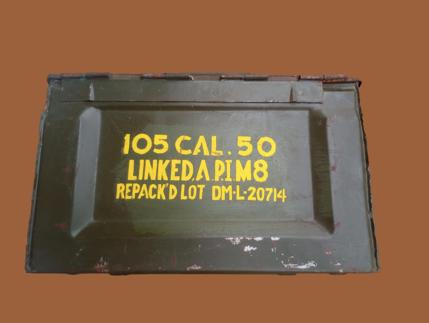 U.S MILITARY WWII 50 CAL AMMO CAN SIDE LOADER AMMUNITION CAN ARMY MARINE CORPS