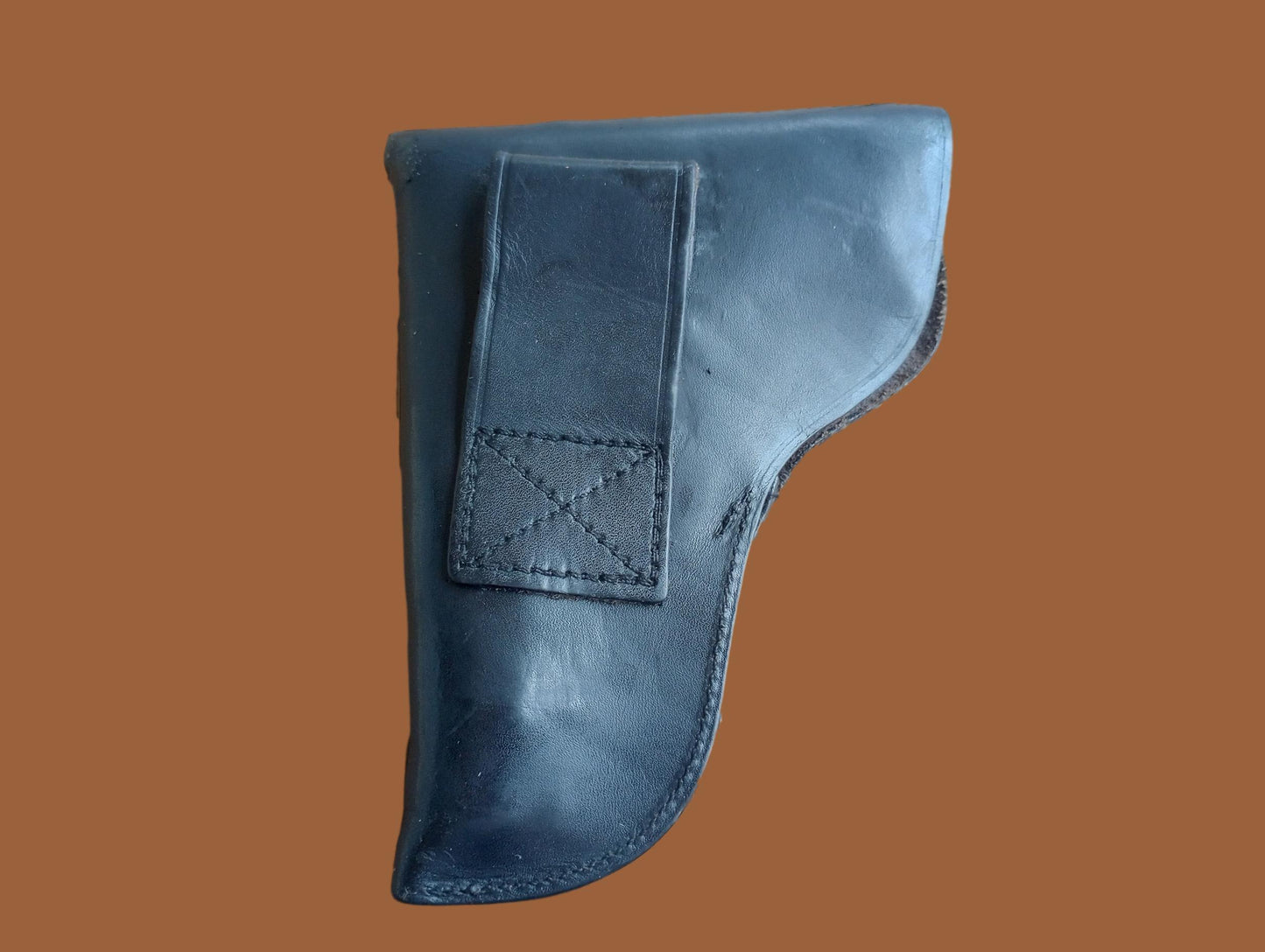 FRENCH MILITARY LEATHER HOLSTER SMALL FRAME AUTOMATIC ARMY SURPLUS
