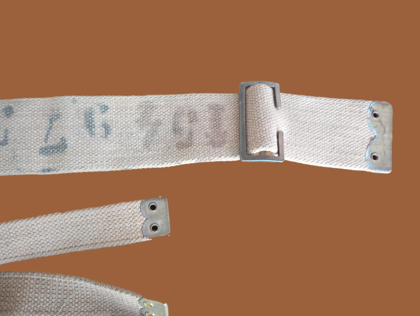 BRITISH MILITARY WEB P-37 PATTERN HAVERSACK BRACES BACKPACK SUSPENDERS GENUINE