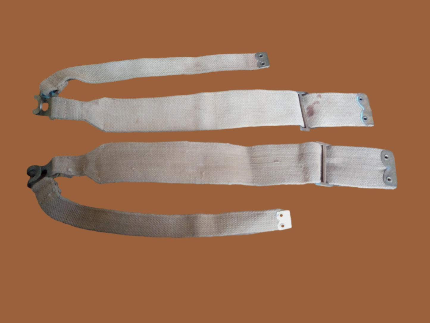 BRITISH MILITARY WEB P-37 PATTERN HAVERSACK BRACES BACKPACK SUSPENDERS GENUINE