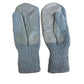 SWISS MILITARY WOOL MITTENS ARMY COLD WEATHER LEATHER PALMS SURPLUS