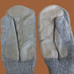 SWISS MILITARY WOOL MITTENS ARMY COLD WEATHER LEATHER PALMS SURPLUS