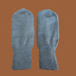 SWISS MILITARY WOOL MITTENS ARMY COLD WEATHER LEATHER PALMS SURPLUS