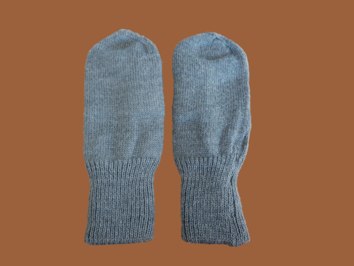 SWISS MILITARY WOOL MITTENS ARMY COLD WEATHER LEATHER PALMS SURPLUS