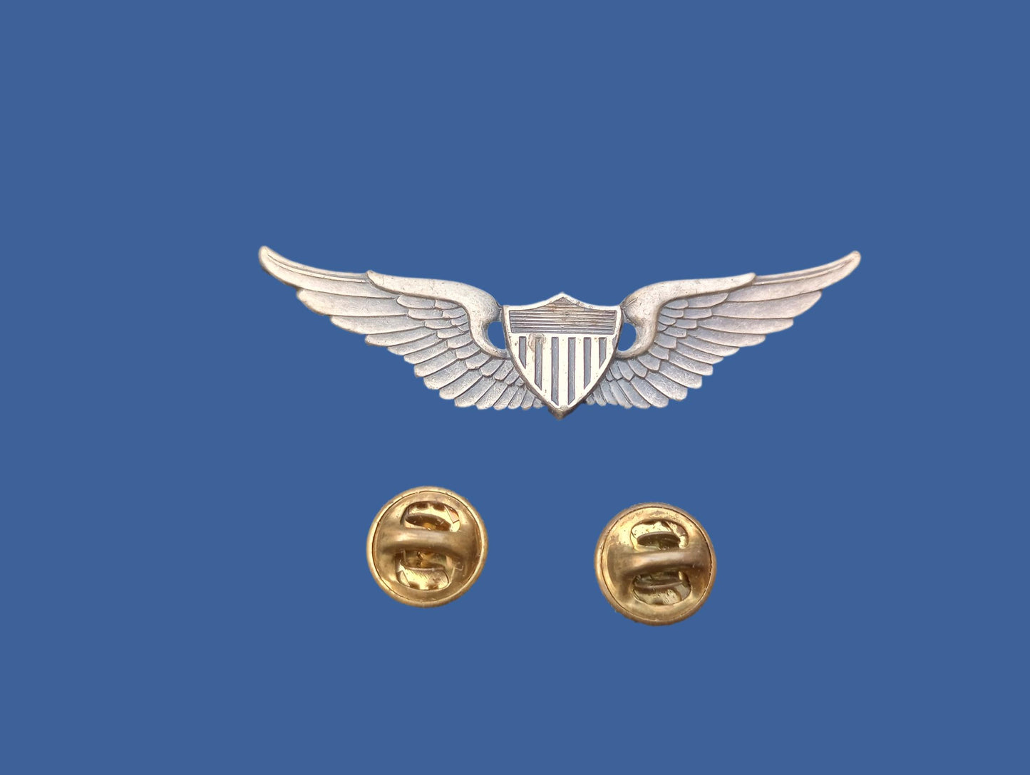 U.S MILITARY ARMY AVIATOR WINGS VINTAGE INSIGNIA BADGE PIN