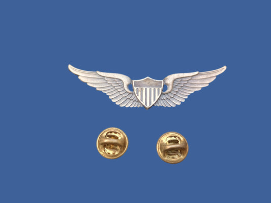 U.S MILITARY ARMY AVIATOR WINGS VINTAGE INSIGNIA BADGE PIN