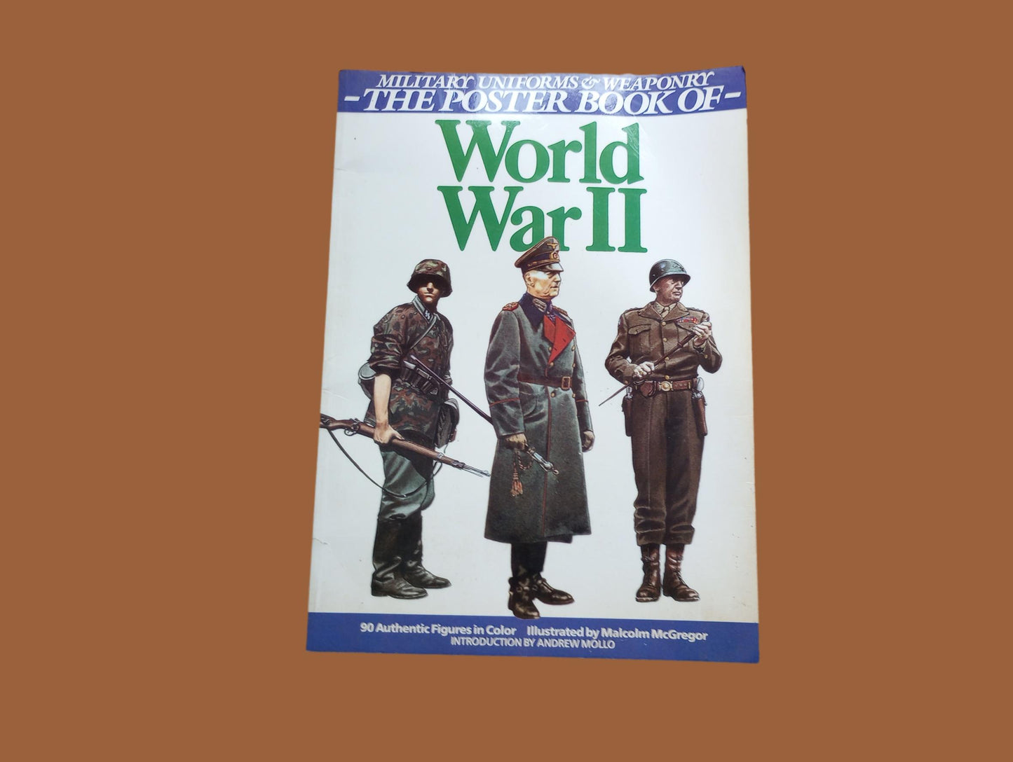 World War II Military Uniforms & Weaponry Reference poster book 90 illustrated