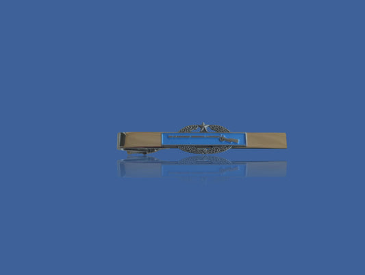 U.S MILITARY ARMY CIB BADGE TIE BAR 2nd AWARD COMBAT INFANTRY BADGE U.S.A MADE