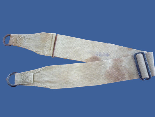 U.S MILITARY WWII M1936 MUSETTE UTILITY KHAKI SHOULDER CARRYING STRAP 1943