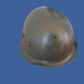WWII ERA DANISH M/39 ROYAL GUARD HELMET WITH LINER AND LEATHER CHIN STRAP