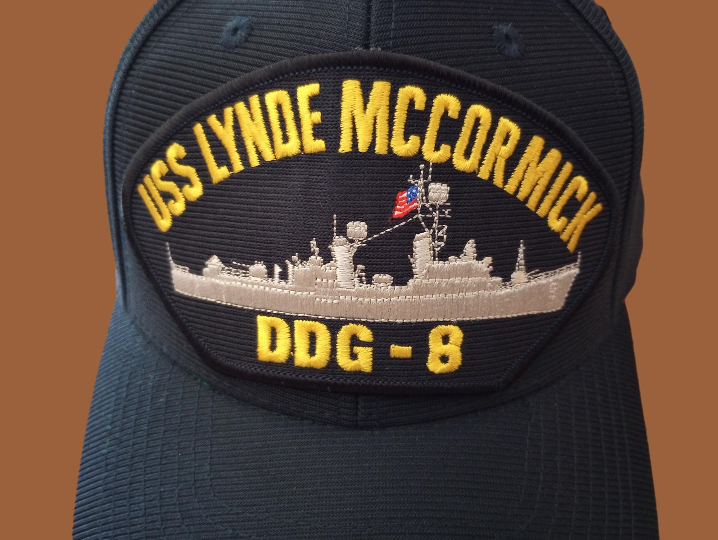 USS LYNDE MCCORMICK DDG-8 HAT U.S NAVY SHIP MILITARY BALL CAP USA MADE