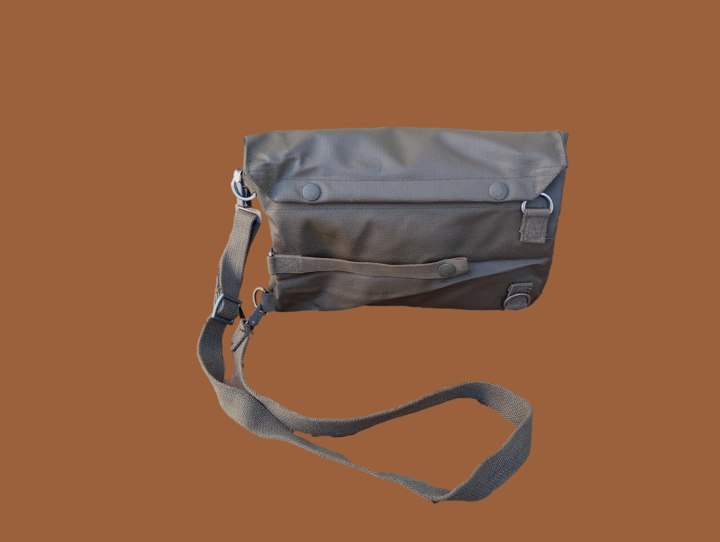 SWISS MILITARY ARMY SHOULDER BAG WITH STRAP WATER RESISTANT RUBBERIZED MATERIAL