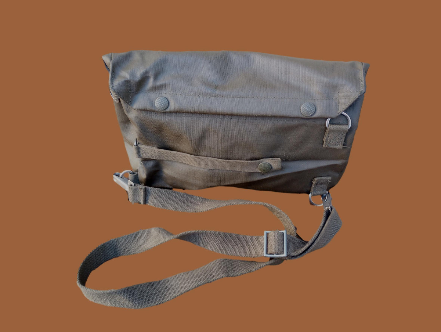 SWISS MILITARY ARMY SHOULDER BAG WITH STRAP WATER RESISTANT RUBBERIZED MATERIAL