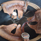 WWII ORIGINAL SWISS HELMET M-18/40 STEEL COMBAT HELMET LEATHER LINER
