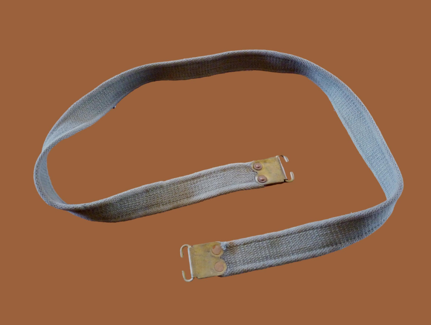 WWII BRITISH MILITARY ENFIELD KHAKI RIFLE SLING ORIGINAL BRITISH WEB P-37