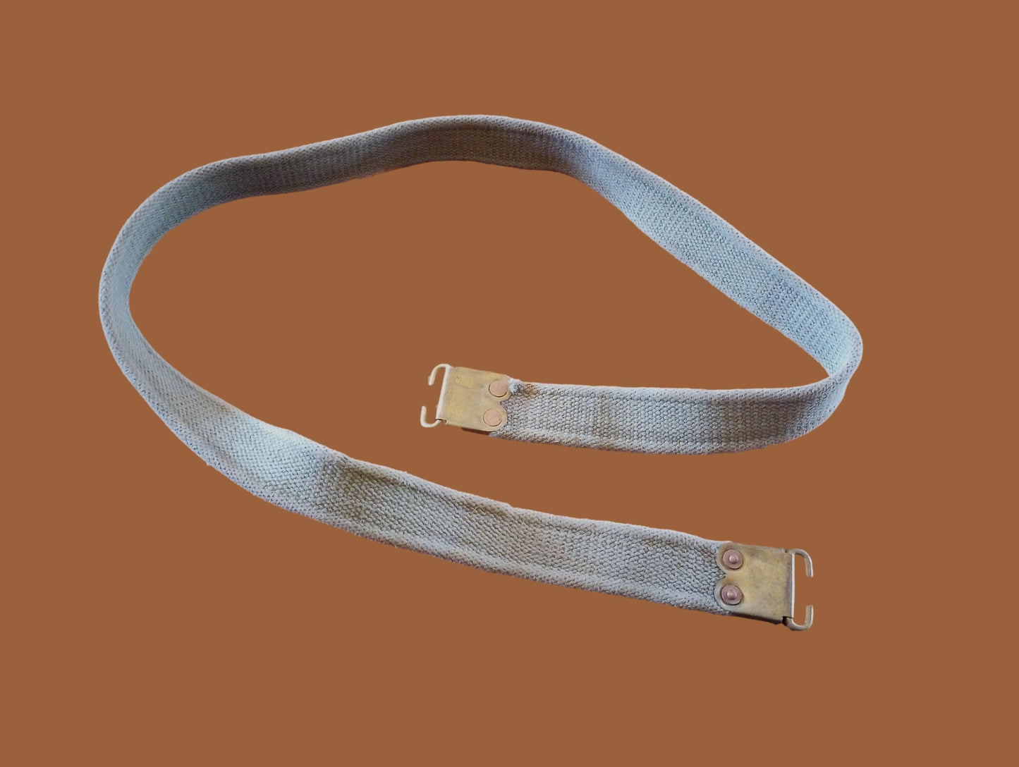 WWII BRITISH MILITARY ENFIELD KHAKI RIFLE SLING ORIGINAL BRITISH WEB P-37