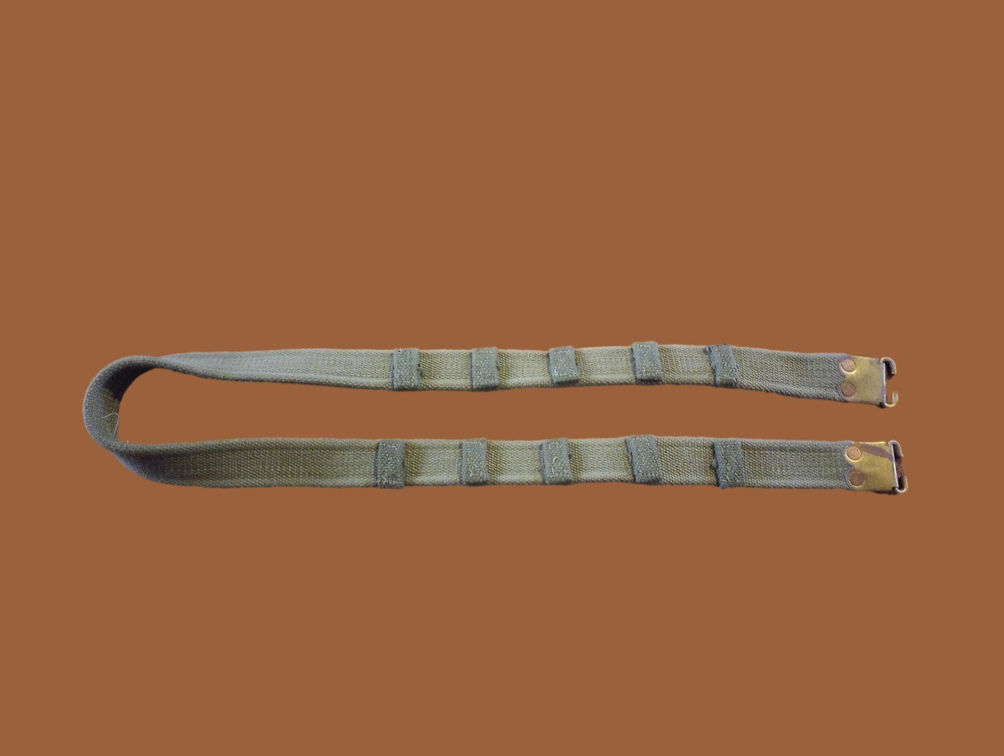 WWII BRITISH MILITARY ENFIELD KHAKI RIFLE SLING P-37 FN BELGIAN FAL 49 ORIGINAL