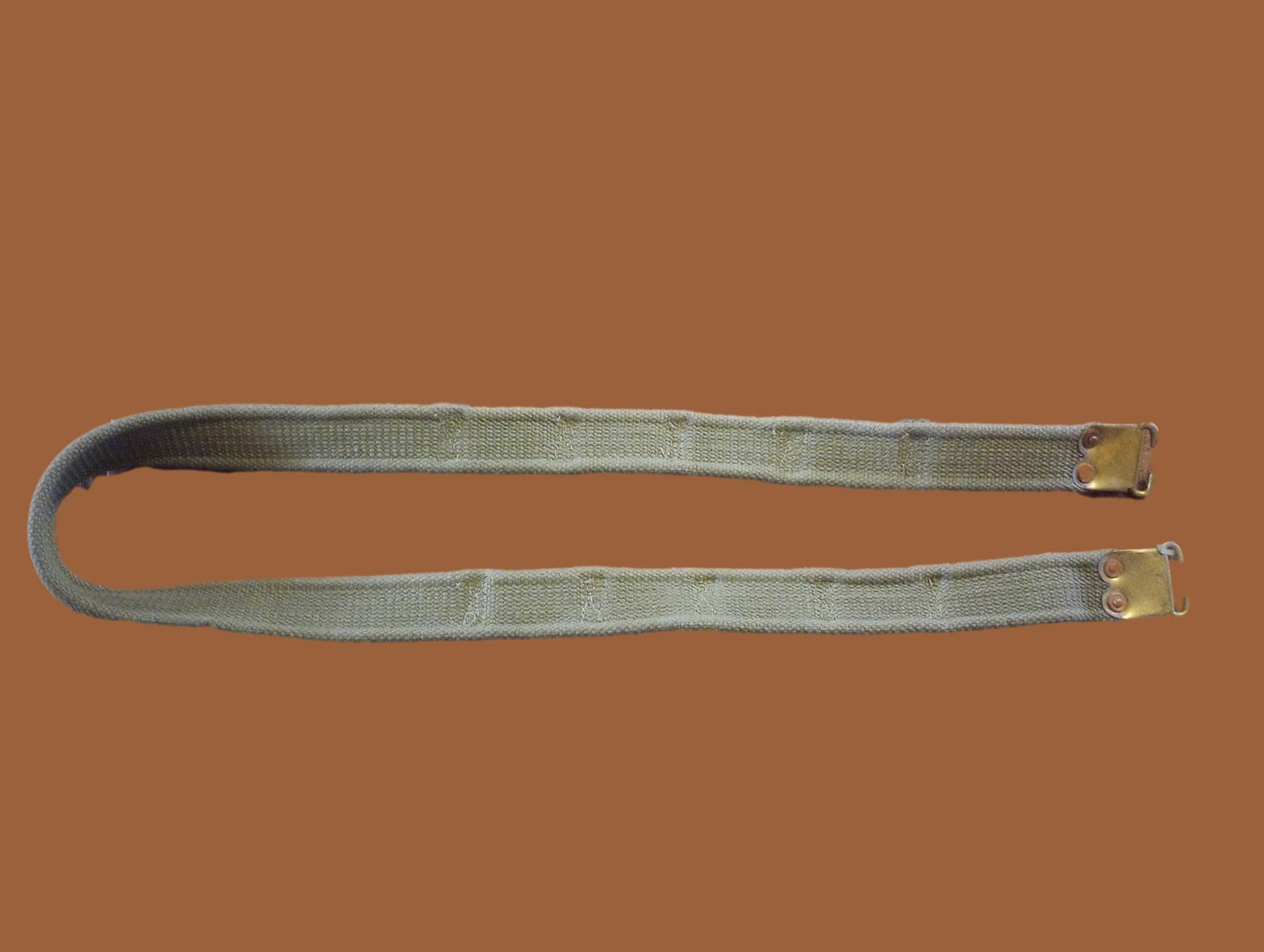 WWII BRITISH MILITARY ENFIELD KHAKI RIFLE SLING P-37 FN BELGIAN FAL 49 ORIGINAL