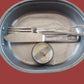WWII U.S MILITARY MESS KIT WITH MEAT CAN POUCH 1945 KHAKI M-1928 GENUINE SET
