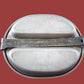 WWII U.S MILITARY MESS KIT WITH MEAT CAN POUCH 1945 KHAKI M-1928 GENUINE SET
