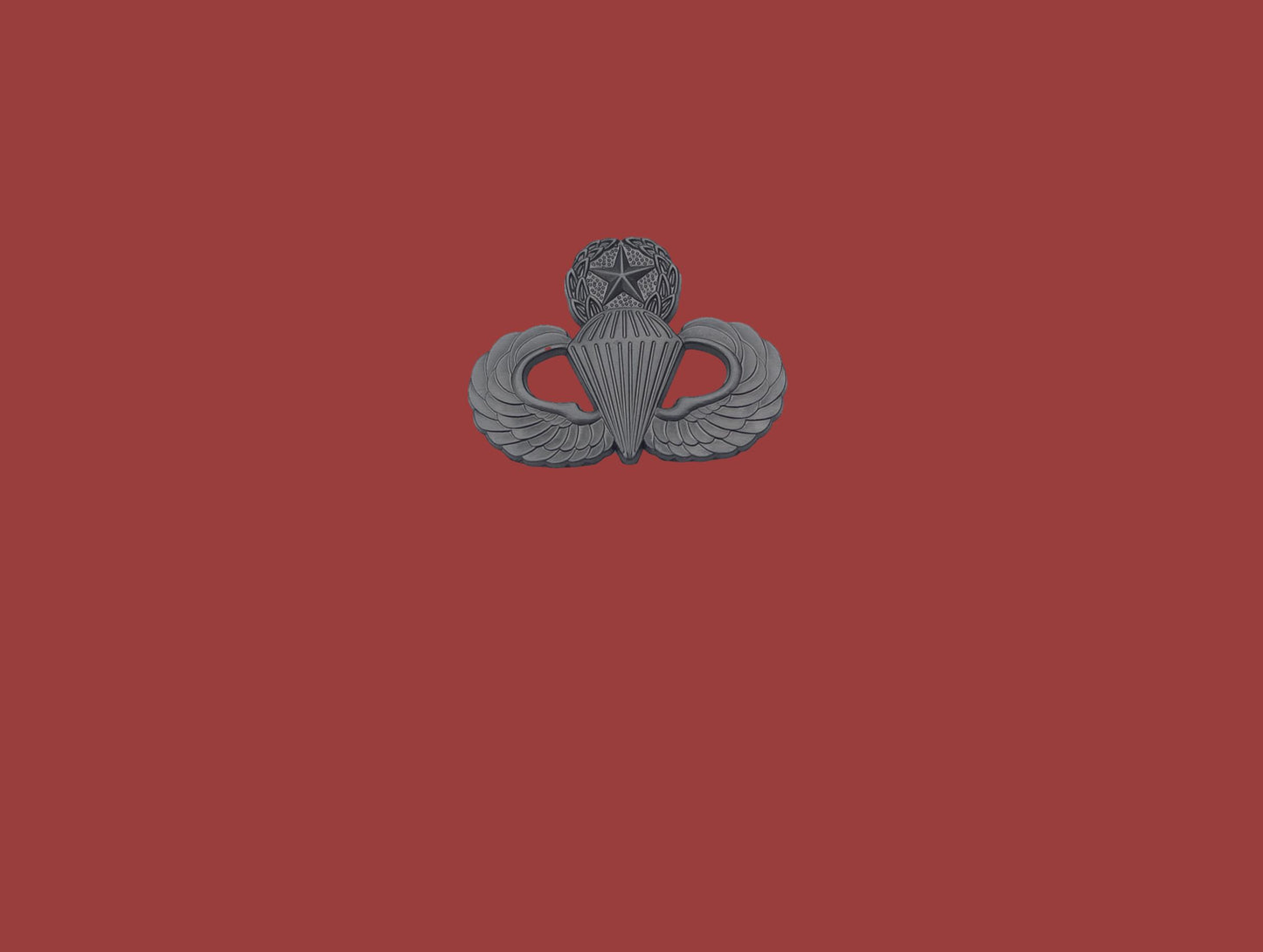 U.S MILITARY ARMY AIRBORNE MASTER JUMP WINGS HAT LAPEL PIN DOUBLE CLUTCH BACK
