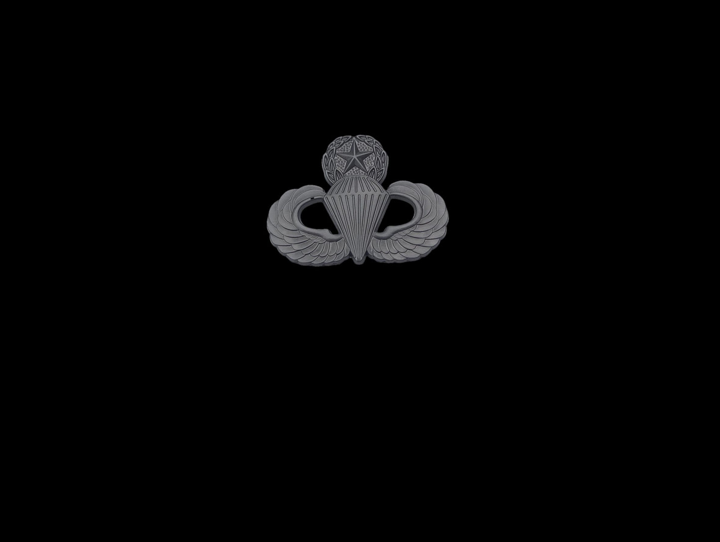 U.S MILITARY ARMY AIRBORNE MASTER JUMP WINGS HAT LAPEL PIN DOUBLE CLUTCH BACK