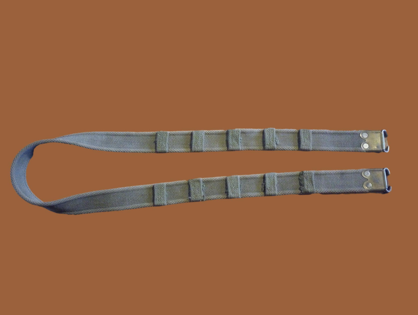 WWII BRITISH MILITARY ENFIELD KHAKI RIFLE SLING P-37 FN BELGIAN FAL 49 ORIGINAL