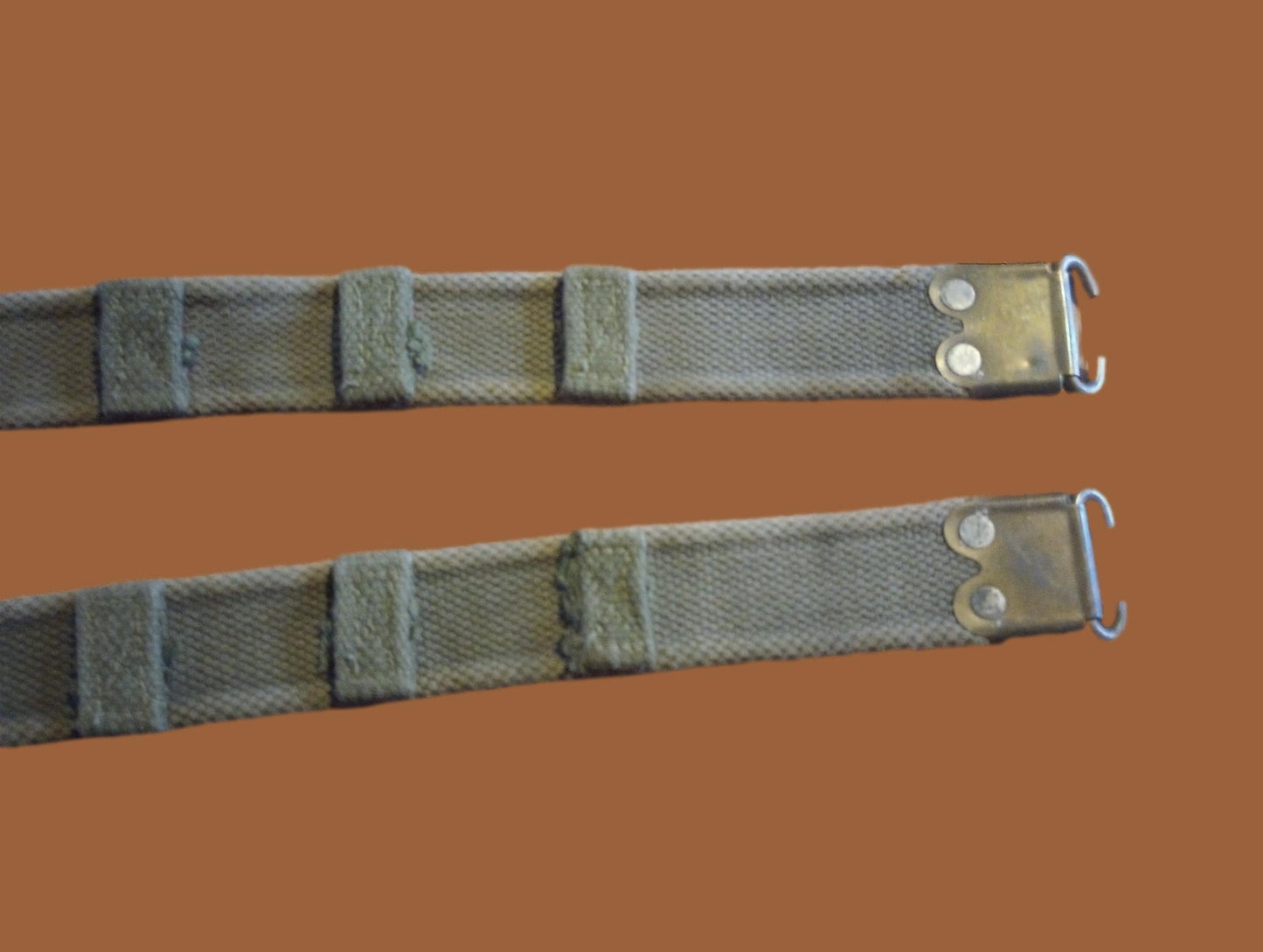 WWII BRITISH MILITARY ENFIELD KHAKI RIFLE SLING P-37 FN BELGIAN FAL 49 ORIGINAL