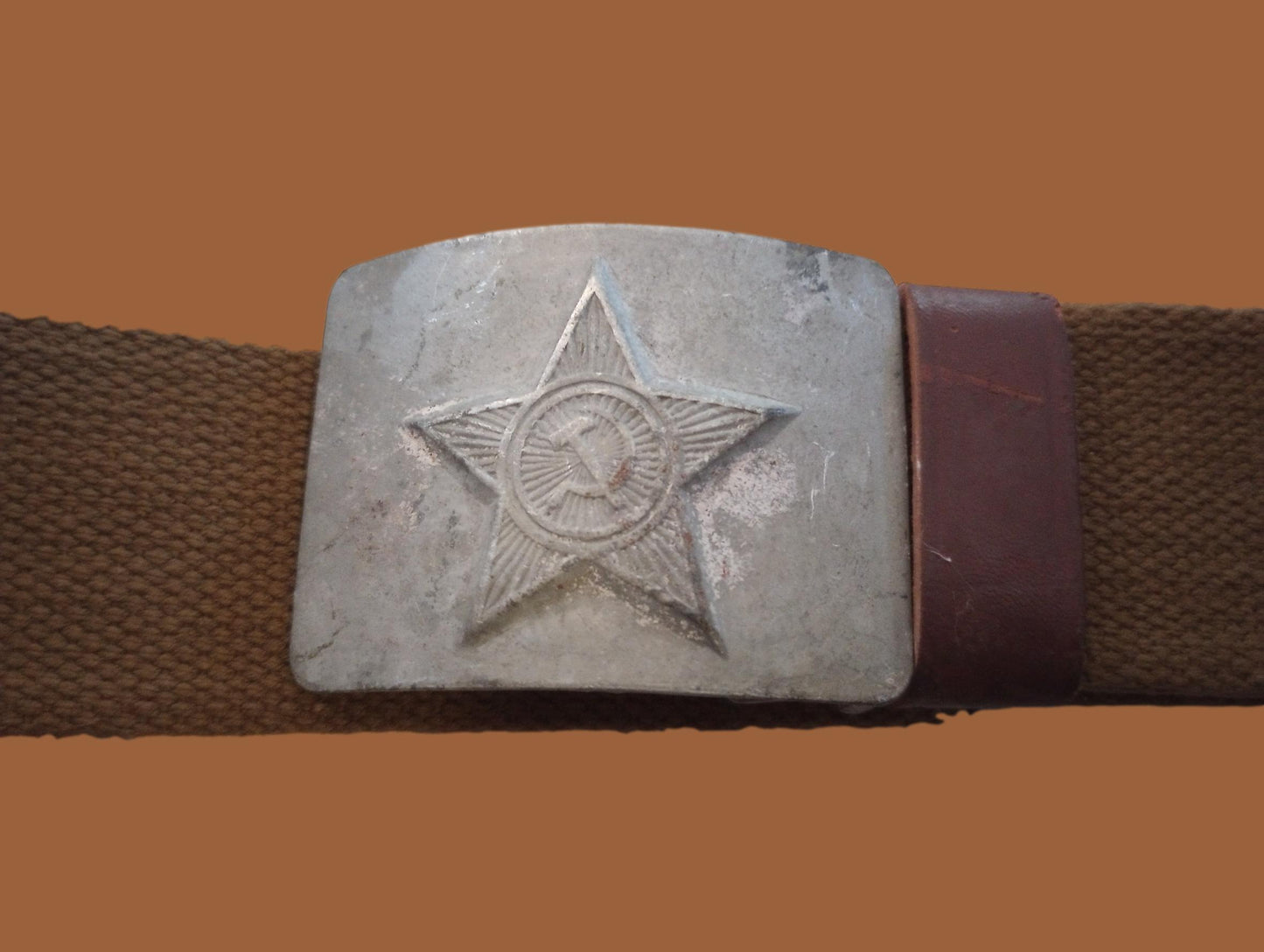 RUSSIAN ARMY CANVAS BELT COMBAT UNIFORM SOVIET USSR MILITARY 1950'S ORIGINAL