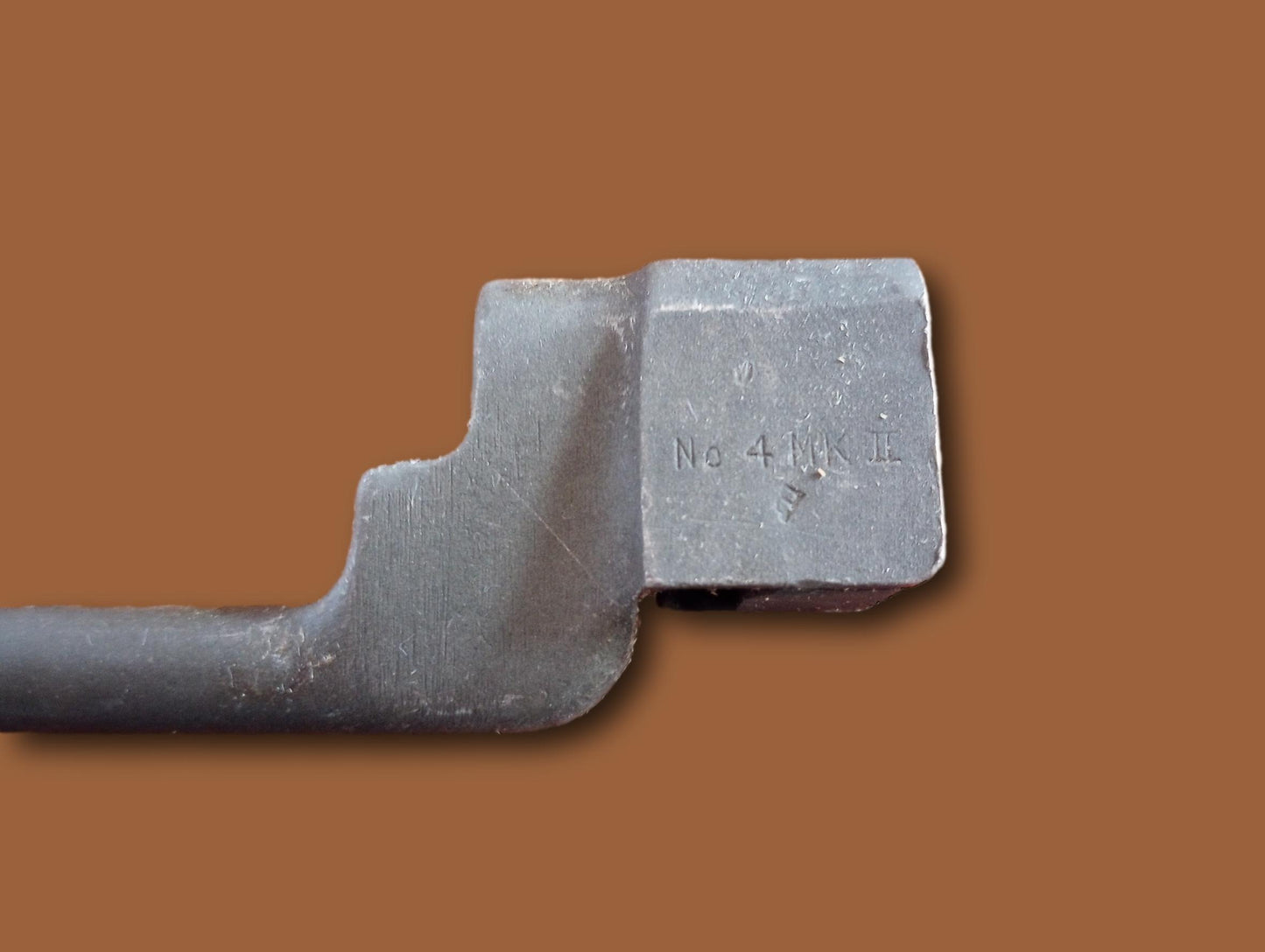 BRITISH WWII No 4 MKII ENFIELD SPIKE BAYONET SCABBARD & FROG